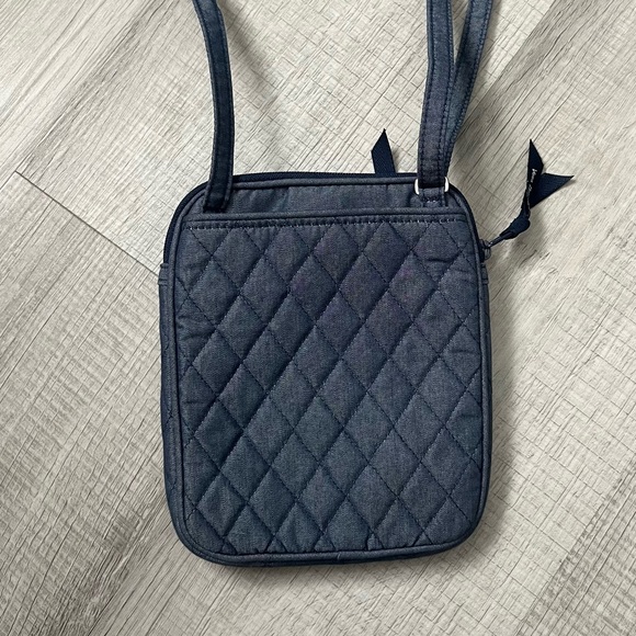 VERA BRADLEY Cotton Mini Hipster Crossbody Purse Crossbody Purse Blue - Picture 5 of 15